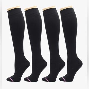 Women's Black Compression Socks, set of 2 pair